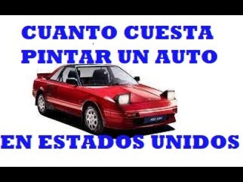 cuanto cuesta pintar un carro en usa