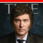 Milei aparece en la portada de la revista Time