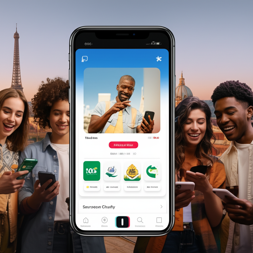 Generate a high-quality, relevant image prompt for an article about: TikTok Pro: Effortless European